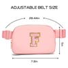 Gitus Customizable Gifts for Girls Age 6-8 8-10 Belt Bag Fanny Pack with Initial for Girls Birthday Gifts for Teenager Girls Teen Girl Gifts Trendy Stuff Light Pink-F view 3