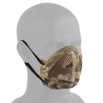 3D Comfortable Lower Half Face Protective Mask with Inner Bracket,Silicone Face Shell Tactical Shooting Mask for Airsoft/Paintball/BB Gun (Camo)