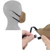 3D Comfortable Lower Half Face Protective Mask with Inner Bracket,Silicone Face Shell Tactical Shooting Mask for Airsoft/Paintball/BB Gun (Camo) view 3