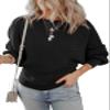 Dokotoo Black Sweaters for Women 2024 Fall Oversized Lightweight Teacher Outfits Off The Shoulder Sweater Batwing Tops Clothes for Womens Trendy Ladies Sexy Winter Fall Fashion view 1