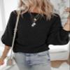 Dokotoo Black Sweaters for Women 2024 Fall Oversized Lightweight Teacher Outfits Off The Shoulder Sweater Batwing Tops Clothes for Womens Trendy Ladies Sexy Winter Fall Fashion view 4