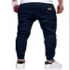 JMIERR Mens Casual Joggers Pants - Cotton Drawstring Chino Cargo Pants Twill Track Jogging Sweatpants Travel Essentials with Pockets, 2XL, Midnight Blue view 2