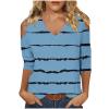 3/4 Length Sleeve Womens Tops Sexy Off The Shoulder Tops for Women Summer V Neck T-Shirt Solid Color /Graphic Tees 2025 Casual Clothes Business Dressy Top Trendy Going Out Shirts Boho Fashion Cute view 1