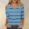 3/4 Length Sleeve Womens Tops Sexy Off The Shoulder Tops for Women Summer V Neck T-Shirt Solid Color /Graphic Tees 2025 Casual Clothes Business Dressy Top Trendy Going Out Shirts Boho Fashion Cute view 2