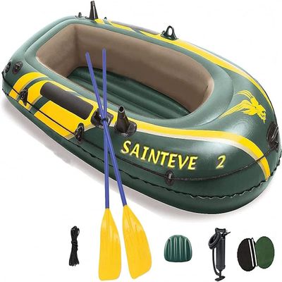 CukUJH Adult Inflatable Boat Set, Inflatable Fishing Boat, Inflatable Kayak, Lake Water Raft, Swimming Pool