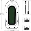 CukUJH Adult Inflatable Boat Set, Inflatable Fishing Boat, Inflatable Kayak, Lake Water Raft, Swimming Pool view 2