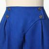 GRACEART Women's Renaissance Pants Pirate Pant Suede High Waist Double Breasted Medieval Pants view 3