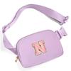 Gitus Initial Belt Bag Fanny Pack Crossbody Bag for Girls Birthday Gifts Age 8-10 Teen Girl Gifts Trend Stuff Personalized Letter Gifts for Daughter Sister (Lavender-N) view 1