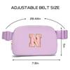Gitus Initial Belt Bag Fanny Pack Crossbody Bag for Girls Birthday Gifts Age 8-10 Teen Girl Gifts Trend Stuff Personalized Letter Gifts for Daughter Sister (Lavender-N) view 3