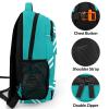 XOZOTY Turquoise Cheer Cheerleaders Large Capacity Shoulders Bag Daypacks for College Travel Work Hiking view 4