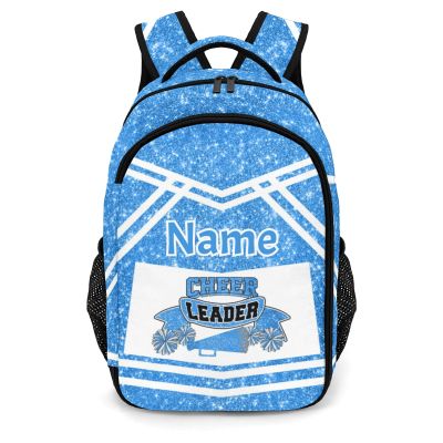 XOZOTY Cheer Cheerleaders Light Blue Large Capacity Shoulders Bag Daypacks for College Travel Work Hiking