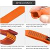 S.E.PEAK 16mm Nylon Straps, 23KN/5171 lbs, EN566 Rock Tubular Webbing for Tree Work, Positioning, Rigging, Ziplining, Anchoring,Hanging, Stretching, 1pc,24inch,Orange view 3