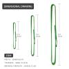 S.E.PEAK 16mm Nylon Straps, 23KN/5171 lbs, EN566 Rock Tubular Webbing for Tree Work, Positioning, Rigging, Ziplining, Anchoring,Hanging, Stretching, 1pc,24inch,Orange view 4