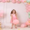 ABEHIK Baby Girls 1st Birthday Outfit Toddler Kids Bowknot Spaghetti Straps Tulle Tutu Princess Dress Pageant Holiday Cake Smash Photoshoot Wedding Guest Party Dress Light Pink 5-6Y view 4