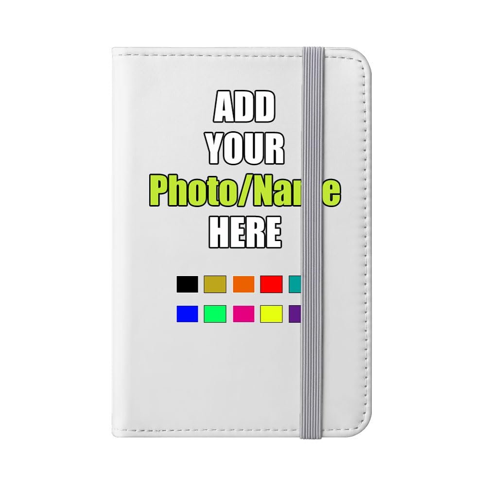 Personalized Passport Holder, Custom Travel Wallet Passport Protector, Passport Case For Travel Lovers, Travel Wallet PU Leather Passport Holder, White
