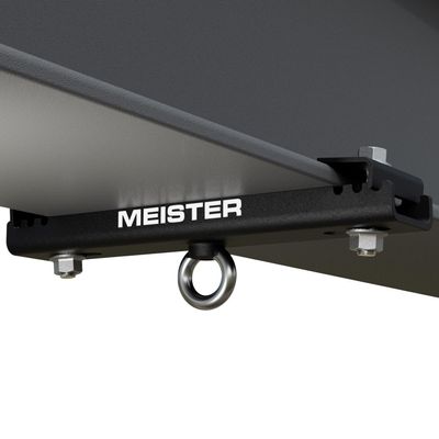 Meister Beam Clamp Hanger Mount for Boxing & MMA Heavy Bags, Suspension Straps & Ceiling Fixtures - Black - 7.5" - 9.5"