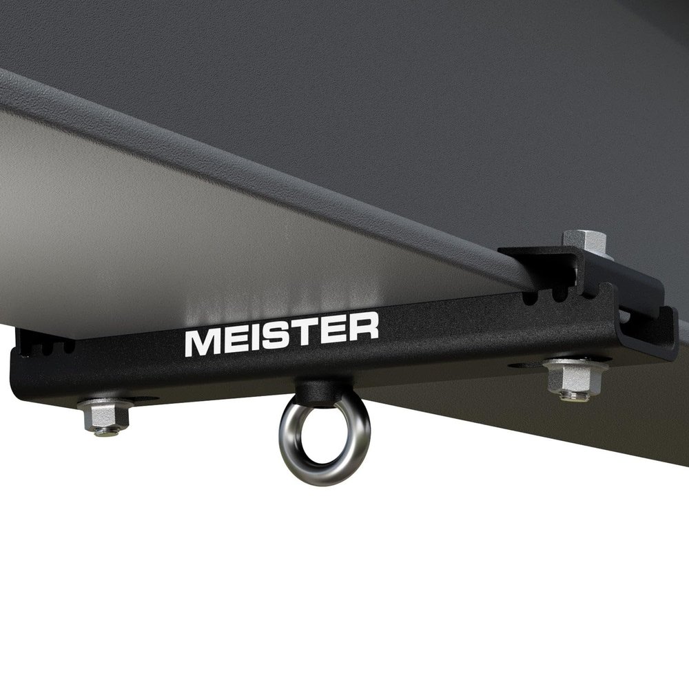 Meister Beam Clamp Hanger Mount for Boxing & MMA Heavy Bags, Suspension Straps & Ceiling Fixtures - Black - 7.5" - 9.5"
