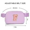 Gitus Initial Belt Bag Fanny Pack Crossbody Bag for Girls Birthday Gifts Age 8-10 Teen Girl Gifts Trend Stuff Personalized Letter Gifts for Daughter Sister (Lavender-F) view 3