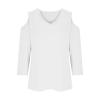 3/4 Length Sleeve Womens Tops Sexy Off The Shoulder Tops for Women Summer V Neck T-Shirt Solid Color/Graphic Tees 2025 Casual Clothes Business Dressy Top Trendy Going Out Shirts Boho Fashion Cute view 4