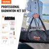 VEVOR Badminton Net Set, Outdoor Backyard Beach Park Badminton Net, Portable Badminton Equipment Set, Adults Kids Badminton Net with Poles, Carrying Bag, 4 Iron Rackets, and 3 Nylon Shuttlecocks, 1 inch Tube Diameter view 2