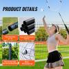 VEVOR Badminton Net Set, Outdoor Backyard Beach Park Badminton Net, Portable Badminton Equipment Set, Adults Kids Badminton Net with Poles, Carrying Bag, 4 Iron Rackets, and 3 Nylon Shuttlecocks, 1 inch Tube Diameter view 4