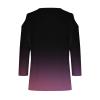 3/4 Length Sleeve Womens Tops Sexy Off The Shoulder Tops for Women Summer V Neck T-Shirt Solid Color/Graphic Tees 2025 Casual Clothes Business Dressy Top Trendy Going Out Shirts Boho Fashion Cute view 4
