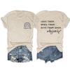 Love Them Spoil Them Give Them Back Daycare Life Shirt Women Funny Letter Print Graphic Tee Preschool Teacher Tops Beige view 1