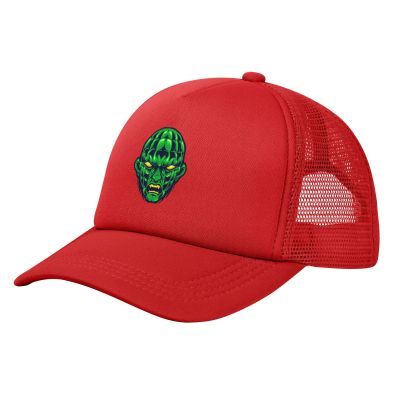 Angry Monsters Baseball Cap Women Men Mesh Back Hat Adjustable Trucker Hats Sun Hat
