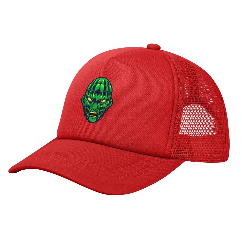 Angry Monsters Baseball Cap Women Men Mesh Back Hat Adjustable Trucker Hats Sun Hat