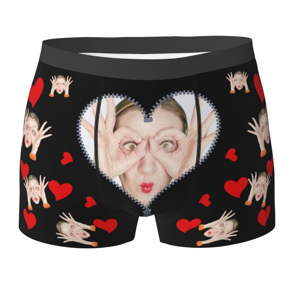 Custom Boxers with Face on Them Custom Underwear for Boyfriend Christmas Birthday Gift Ideas Personalized Boxers for Men Funny Boxers S-0.00025