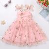 ABEHIK Baby Girls 1st Birthday Outfit Toddler Kids Bowknot Sequin Spaghetti Straps Tulle Tutu Princess Dress Floral Cake Smash Photoshoot Wedding Guest Party Dress Pink 2-3Y view 3