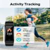 GRV No Bluetooth Pedometer Watch Fitness Tracker No Phone Needed, Step Counter Calories/Sleep Tracker for Walking Running for Men Women Waterproof (Black) view 2