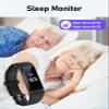 GRV No Bluetooth Pedometer Watch Fitness Tracker No Phone Needed, Step Counter Calories/Sleep Tracker for Walking Running for Men Women Waterproof (Black) view 3