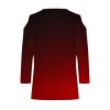 3/4 Length Sleeve Womens Tops Sexy Off The Shoulder Tops for Women Summer V Neck T-Shirt Solid Color/Graphic Tees 2025 Casual Clothes Business Dressy Top Trendy Going Out Shirts Boho Fashion Cute view 4