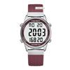 Ladies Pedometer Watch for Walking-Step Tracker Watch with Calories Counter-Non Bluetooth Pedometer Watches-LCD Large Numbers-30M Waterproof Watch-Wrist Watch Step Counter for Women(Red) view 1
