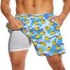 MSCPZH Mens Swim Trunks Funny Duck Swimming Trunks Compression Liner Board Shorts 7 Inch Swimming Shorts view 1
