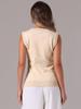 Allegra K Sweater Vest for Womens Summer Scoop Neck Top Button Sleeveless Ribbed Knitted Tank Top Small Apricot view 3