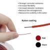 Eupheng Nylon Coated 1x7 & 7x7 Stainless Steel Leader Wire, Knottable Fishing Wire Leader Line for Saltwater, 20lb - 135lb Test in Black, Red in 30ft, 100ft Lengths, with Crimps Sleeves view 4