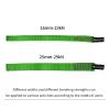 SEPEAK 25mm Nylon Tubular Webbing1-Inch, 29KN/6520 lbs, Sturdy Sewn Strap for Arborist,Climbing,Positioning,Rigging, Ziplining, Anchoring,Hanging,3pc,48inch,Green view 4