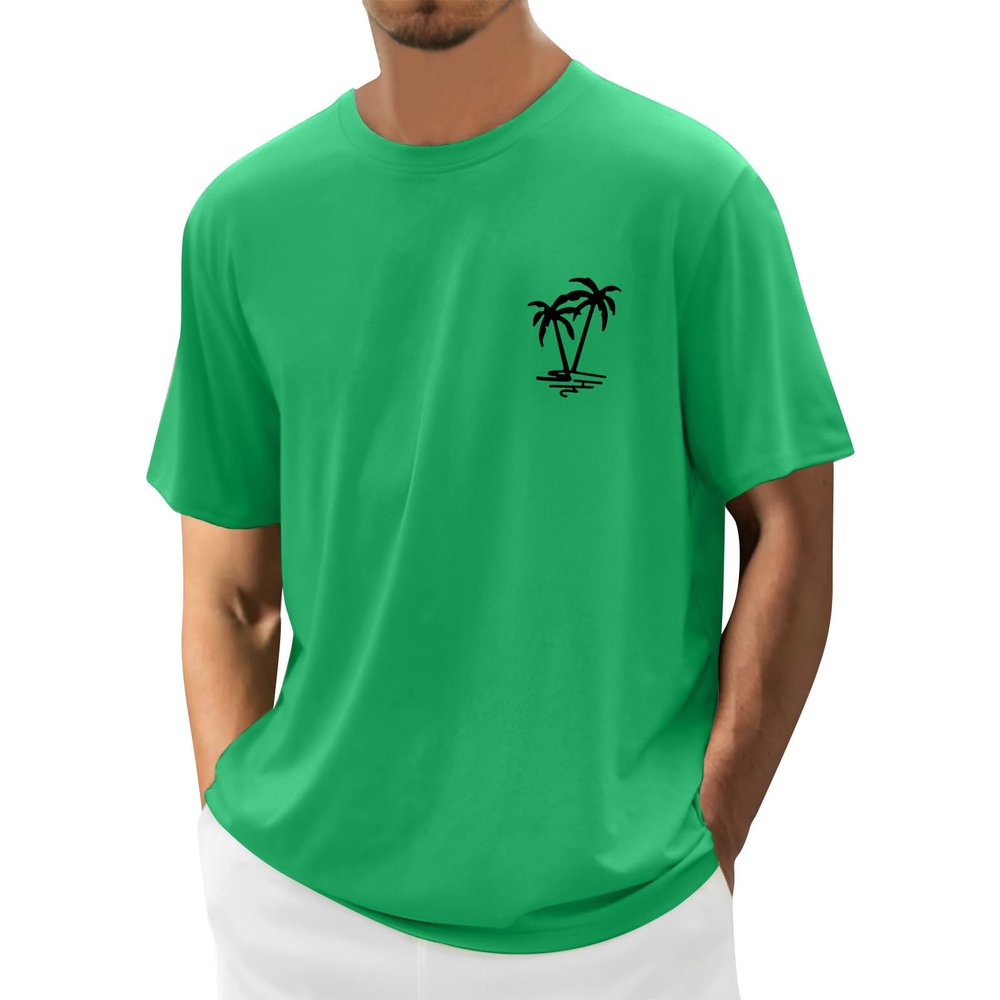 RTRDE Mens Tshirts Graphic, Muscle T-Shirt Short Sleeve Bodybuilding Gym Tee Fashion Workout Tshirts Graphic Tops Shirts (4XL, Green)