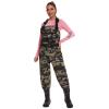 BASSDASH Women Neoprene Chest Waders Desolve Bare Camo for Fishing Hunting with 600 Grams Insulated Rubber Boot Foot view 1