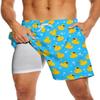 MSCPZH Mens Swim Trunks Duck Swimming Trunks Compression Liner Board Shorts 7 Inch Swimming Shorts view 1