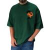 RTRDE Man Tshirts Graphic, Tees Print Short Sleeve T-Shirts Summer Casual Tee Top Shirts Mens Big and Tall Shirts Work (4XL, Dark Green) view 1
