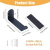 SUPERFINDINGS 2 Sets Surfboard Wall Rack Surfboard Mount Display Carbon Steel Ski Storage Rack Black Ski Wall Mount Display Snowboard Storage Decorative Snowboard Mount Snowboard Shelf Brackets view 2