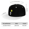 MULIHU Cute Panda Floating with The Moon Snapback Hat Flat Bill Hat Baseball Cap for Men Women Flat Brim Hats White view 4