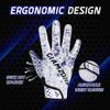 AIGEVTURE Youth Football Gloves Wide Receiver Best Gifts Kids Flag Football Receiving Gloves Boys Girls Blue X-Small view 3