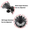 HiUmi Adjustable Black Fishing Rod Holder for Boat Kayak Swivel Side Mount Kits Tackle (RH40-4Pack) view 2