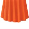 Urban CoCo Women's Basic Midi Skirt Versatile Stretchy Flared Casual High Waisted Skirt(X-Large, Orange-Long) view 4