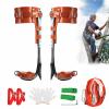 Tree Climbing Spikes Set,Tree Climbing Gear,Manganese Steel Claw,Adjustable Length Design,Tree Spikes for Tree Work,Hunting and Observation, Fruit Picking, Jungle Survival (Brown) view 1