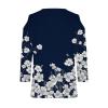 3/4 Length Sleeve Womens Tops Sexy Off The Shoulder Tops for Women Summer V Neck T-Shirt Solid Color/Graphic Tees 2025 Casual Clothes Business Dressy Top Trendy Going Out Shirts Boho Fashion Cute view 4